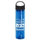 The Slim Fit - 24 oz Transparent Skinny Water Bottle With Oval Crest Lid
