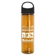 The Slim Fit - 24 oz Transparent Skinny Water Bottle With Oval Crest Lid