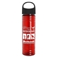 The Slim Fit - 24 oz Transparent Skinny Water Bottle With Oval Crest Lid