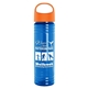 The Slim Fit - 24 oz Transparent Skinny Water Bottle With Oval Crest Lid