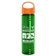 The Slim Fit - 24 oz Transparent Skinny Water Bottle With Oval Crest Lid