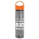 The Slim Fit - 24 oz Transparent Skinny Water Bottle With Oval Crest Lid