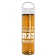 The Slim Fit - 24 oz Transparent Skinny Water Bottle With Oval Crest Lid