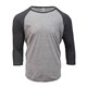 Threadfast Apparel Unisex Triblend Three - Quarter Sleeve Raglan
