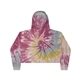 Tie - Dye Ladies Cropped Hooded Sweatshirt