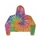 Tie - Dye Ladies Cropped Hooded Sweatshirt