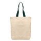 Tonga - 5 oz Natural Cotton Tote w / Color Straps