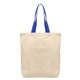 Tonga - 5 oz Natural Cotton Tote w / Color Straps