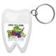 Tooth Shaped Custom Dental Floss Dispenser w/ Keyring - Bulk