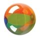Translucent 16 Multi - Color Round Beach Ball