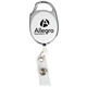 Translucent Retractable Badge Reel With Silver Sport Clip