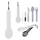Travel Utensil Set With Silicone Holder