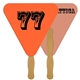Triangle Auction Hand Fan Full Color - Paper Products