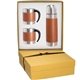 Tuscany(TM) Thermal Bottle Coffee Cups Gift Set