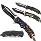 Two - tone Blade Pocket Knife With Paracord Strap