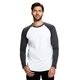 US Blanks Mens 4.3 oz Long - Sleeve Triblend Baseball Raglan