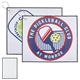 waffle weave golf towel w / full color dye sublimation