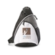 white modern sling backpack