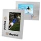 Wide Border Brushed Silver Metal Frame for 4x6 Photo