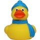 Winter Themed Rubber Duck Stress Reliever