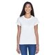 Womens UltraClub(R) Cool Dry Sport Performance InterlockT - Shirt - WHITE
