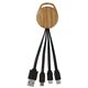 Wood Vivid 3- in -1 Charging Cable