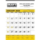 Yellow Black Contractors Memo (13- sheet) - Triumph(R) Calendars