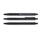 Zebra Black Brass Retractable Gel Pen with Rubber Grip 0.7mm Medium Point
