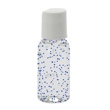 1 oz Single Color Moisture Bead Sanitizer in Clear Round Bottle