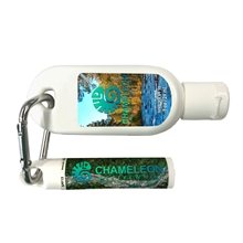 1 oz /30 ml Tottle Sunblock With Carabiner + Clip Balm