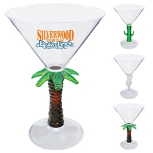 10 oz Novelty Stem Plastic Martini Glass