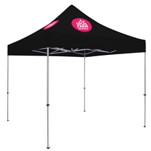 aerial view a black 10 deluxe tent kit (full - color imprint, 2 locations), image 1 of 12