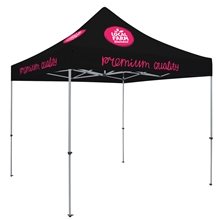 aerial view a black 10 deluxe tent kit (full - color imprint, 4 locations), image 1 of 11