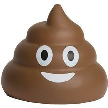 aerial view a brown poo emoji squishy - stress reliever, image 1 of 5
