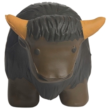 aerial view a brown/black buffalo stress reliever, image 1 of 5