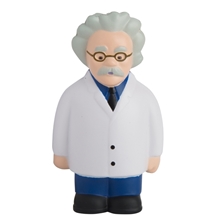 aerial view a white/blue scientist stress reliever, image 1 of 4