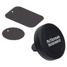aerial view a black magna grip vent clip phone stand, image 1 of 2