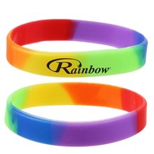 a rainbow vibrant rainbow pride bracelet
