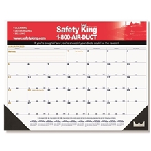 a chocolate calendar desk pads (21 3/4 x 17) two color imprint