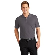 aerial view a graphite port authority(r) core classic pique polo, image 1 of 6