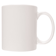11 oz Glossy Ceramic Budget C - Handle Mug