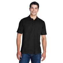 aerial view a black core365 - mens tall origin performance piqu polo - all, image 1 of 7