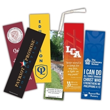 aerial view a white rectangle bookmark 2 x 7 (12 pt. stock), image 1 of 2