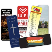 a white 2 x 6 12 point stock bookmarks