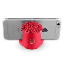 aerial view a red moptoppers(tm) eye - popping phone stand - stress toy, image 1 of 4