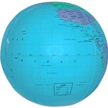12 Globe Beach Balls - Blue
