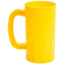 a athletic yellow 14 oz single wall stein