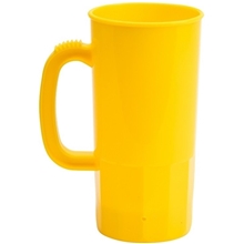 a athletic yellow 22 oz single wall stein mug