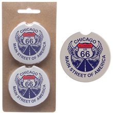 a natural cream absorbent stone car coaster set