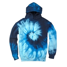 aerial view a blue ocean colortone - youth tie - dyed hooded sweatshirt, image 1 of 4